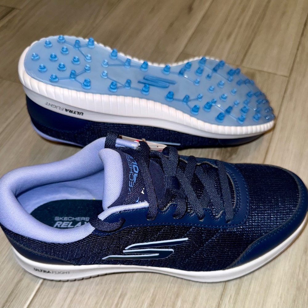 Golf shoes women’s sketchers size 6.5 navy purple